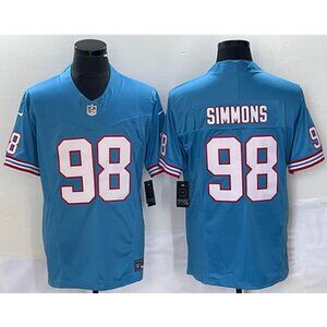 Mens Youths Jeffery Simmons Blue Stitched Vapor Jersey